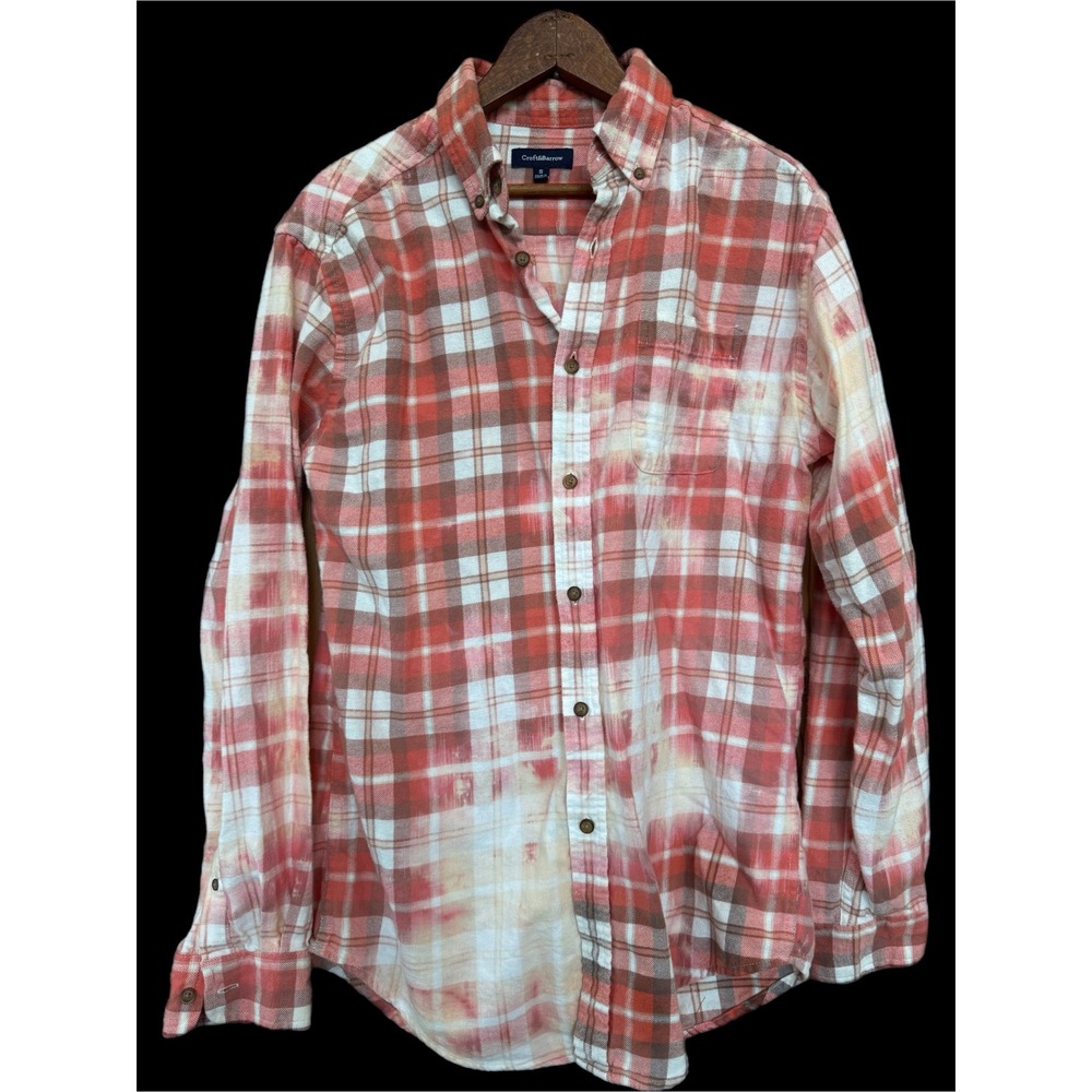 Sacred Heart Mary Flannel Small Upcycled Cotton Shirt Boho Folk Art - Picture 4 of 9